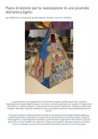 anteprima - Materiale per pittura e bricolage - Piano di lezione per la realizzazione di una piramide dell'antico Egitto - Pagina 1