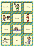 Vista previa - Juegos / Gamificación - Sports: matching pairs game | Juego de Memory ® (inglés) - página 2