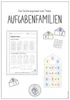 Vorschau - Stundenentwürfe - Einführungsstunde zum Thema Aufgabenfamilien - Deckblatt