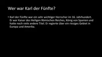 Vorschau - Arbeitsblätter - AB mit Fragen zum Thema "Karl der Fünfte" + Lösungsblatt - Seite 2