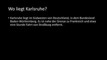 Vorschau - Arbeitsblätter - AB mit Fragen zum Thema "Karlsruhe" + Lösungsblatt + Infografik - Seite 3