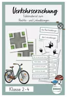 Vorschau - Stundenentwürfe - Fahrradprüfung Verkehrserziehung Fahrrad Tafelmaterial Links und Rechtsabbiegen Visualisierung - Deckblatt