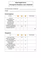 Vorschau - Klassenarbeiten - Breakdance meets Basketball: Bewertungsbogen - Seite 1