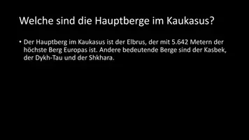 Vorschau - Arbeitsblätter - AB mit Fragen zum Thema "Kaukasus" + Lösungsblatt - Seite 3
