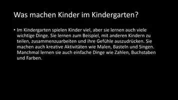 Vorschau - Arbeitsblätter - AB mit Fragen zum Thema "Kindergarten / KITA" + Lösungsblatt - Seite 3