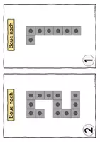 Vorschau - Arbeitsblätter - Steckwürfel Zahlen nachbauen, Ziffer - Seite 1