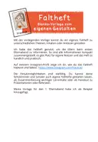 Vorschau - Merkblätter - Faltheft - Vorlage zur individuellen Gestaltung - Seite 1
