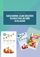 Vorschau - Mal- und Bastelvorlagen - Geschenk zum ersten Schultag in der 4. Klasse - Deckblatt