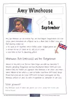 Vorschau - Stundenentwürfe - MUSIK Amy Winehouse • Arbeitsblatt mit Lösung und Infos • QR zu Videomaterial - Seite 1
