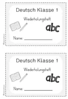 Vorschau - Arbeitsblätter - Wiederholungsheft Klasse 1 Deutsch - Seite 2