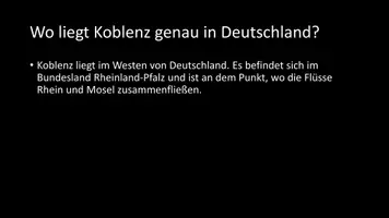 Vorschau - Arbeitsblätter - AB mit Fragen zum Thema "Koblenz" + Lösungsblatt - Seite 2