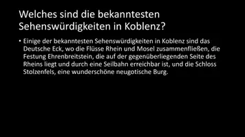 Vorschau - Arbeitsblätter - AB mit Fragen zum Thema "Koblenz" + Lösungsblatt - Seite 3