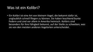 Vorschau - Arbeitsblätter - AB mit Fragen zum Thema "Kolibri" + Lösungsblatt + Infografik - Seite 3