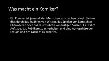 Vorschau - Arbeitsblätter - AB mit Fragen zum Thema "Komikerinnen und Komiker" + Lösungsblatt - Seite 2
