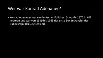 Vorschau - Arbeitsblätter - AB mit Fragen zum Thema "Konrad Adenauer" + Lösungsblatt + Infografik - Seite 3