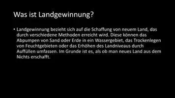 Vorschau - Arbeitsblätter - AB mit Fragen zum Thema "Landgewinnung" + Lösungsblatt + Infografik - Seite 3