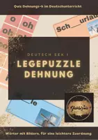 Vorschau - Aufgabenkarten - Legepuzzle Dehnung / Deutsch - Deckblatt