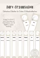 Vorschau - Anderer Materialtyp - Editierbare Etiketten für Ordnerrücken & Maxibriefkartons, inkl. Clipart - Deckblatt