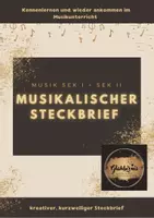 Vorschau - Arbeitsblätter - Schulbeginn / Musikalischer Steckbrief - Seite 1