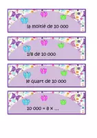 Aperçu - Apprentissages en autonomie - Math :SCN jeu de devinettes sur 10 000 P4 - Page 1