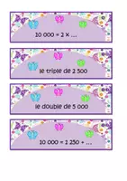 Aperçu - Apprentissages en autonomie - Math :SCN jeu de devinettes sur 10 000 P4 - Page 3