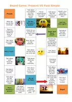 Vorschau - Spiele - Board Game - Speaking: Present Simple and Past Simple - Seite 1