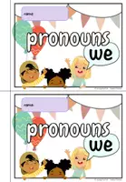 Vorschau - Arbeitsblätter - Pronomen booklet pronouns Heft Englisch to be to have - Seite 1