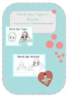 Vorschau - Poster - Mimik des Tages · Schild · DGS · Gebärdensprache - Deckblatt