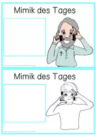 Vorschau - Poster - Mimik des Tages · Schild · DGS · Gebärdensprache - Seite 2