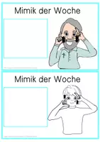 Vorschau - Poster - Mimik des Tages · Schild · DGS · Gebärdensprache - Seite 3