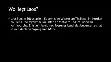 Vorschau - Arbeitsblätter - AB mit Fragen zum Thema "Laos" + Lösungsblatt - Seite 2
