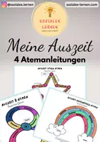 Vorschau - Aufgabenkarten - Meine Auszeit - Atemübungen, Atemanleitungen - Grundschule - Beruhigung und Entspannung - Deckblatt