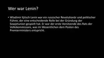 Vorschau - Arbeitsblätter - AB mit Fragen zum Thema "Lenin" + Lösungsblatt + Infografik - Seite 3