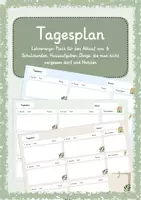 Vorschau - Anderer Materialtyp - Tagesplan für die Unterrichtsplanung von Lehrkräften - Deckblatt