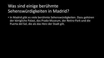 Vorschau - Arbeitsblätter - AB mit Fragen zum Thema "Madrid" + Lösungsblatt - Seite 3