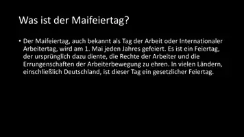 Vorschau - Arbeitsblätter - AB mit Fragen zum Thema "Maifeiertag" + Lösungsblatt + Mindmap - Seite 3