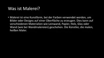 Vorschau - Arbeitsblätter - AB mit Fragen zum Thema "Malerei" + Lösungsblatt + Infografik - Seite 3