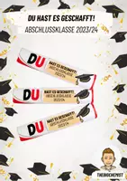 Vorschau - Anderer Materialtyp - Abschlussklasse 2023/24 - Du hast es geschafft - Vorlage Schokoriegel - Deckblatt
