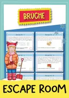Vorschau - Arbeitsblätter - Brüche Escape Room (Mathe) - Deckblatt