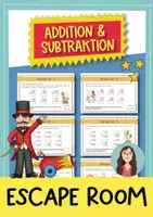 Vorschau - Arbeitsblätter - Addition und Subtraktion - Escape Room (Mathe) - Deckblatt