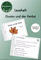 Vorschau - Arbeitsblätter - Leseheft sinnentnehmendes Lesen - Gustav und der Herbst - Klasse 2+3 - Deckblatt