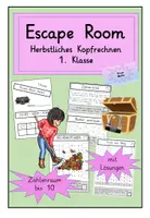 Vorschau - Arbeitsblätter - Materialpaket: Escape Room: Herbstliches Kopfrechnen 1.-3. Klasse - Seite 1
