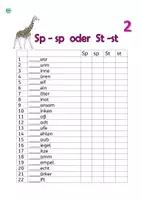 Vorschau - Arbeitsblätter - Sp - sp / St - st : Arbeitsblätter & Lückentext & Rätsel - Seite 3