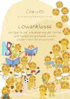 Vorschau - selbst erstellte Cliparts/Grafiken - Cliparts - Klassentier Löwe / Löwenklasse - Deckblatt