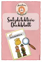 Vorschau - Präsentationen/Tafelbilder - Deutsch: Satzdetektive Deckblatt - Deckblatt