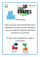 anteprima - Materiale per pittura e bricolage - 3D Shapes Worksheets - Pagina 2