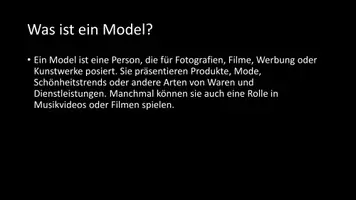 Vorschau - Arbeitsblätter - AB mit Fragen zum Thema "Model" + Lösungsblatt - Seite 2