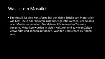Vorschau - Arbeitsblätter - AB mit Fragen zum Thema "Mosaik" + Lösungsblatt + Infografiken - Seite 3
