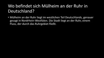 Vorschau - Arbeitsblätter - AB mit Fragen zum Thema "Mülheim an der Ruhr" + Lösungsblatt + Infografik - Seite 3