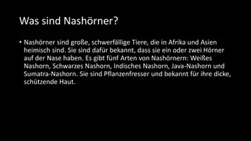 Vorschau - Arbeitsblätter - AB mit Fragen zum Thema "Nashörner" + Lösungsblatt + Infografik - Seite 3